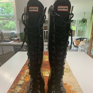 Tall hunter rain boots